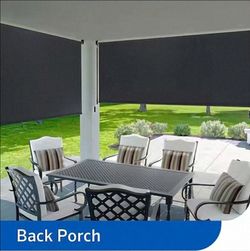Coolaroo Cordless UV Blocking fade resistant, fabric exterior roller shade