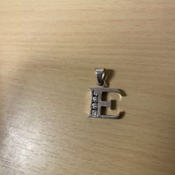E Pendant Silver 925 