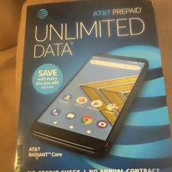 BNFS- AT & T Radiant Core Cell Phone Prepaid Phone Package 