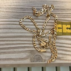 14k gold chain 16.5 inch long 3mm wide 5.9g