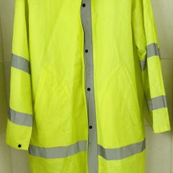 Neese High Visibility Reflective Long Raincoat Large