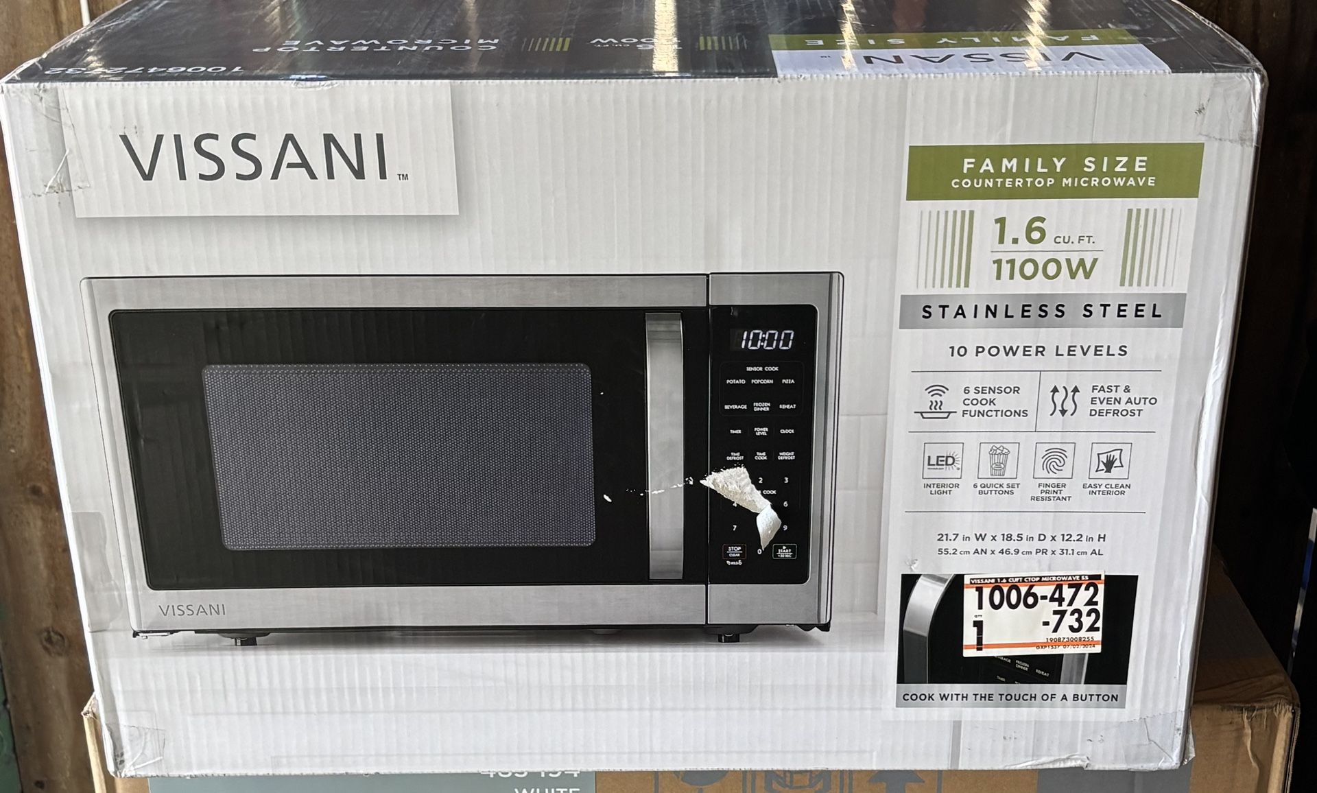 Vissani Microwave New Never Opened