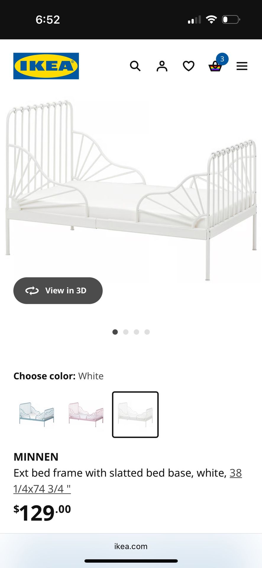 IKEA Bed Crib/twin 