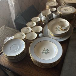 Flintridge Antique Gold Rim China Set