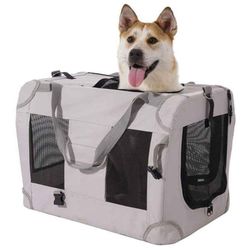3277: Pet Crate Travel Dog Crate Carrier Cage Kennel Portable Collapsible with Soft Warm Blanket for Cats & Small/Medium Dogs 