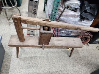 Antique wooden press