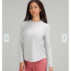 Lululemon Love Modal Fleece Long Sleeve Shirt Size 4 Color HCUG
