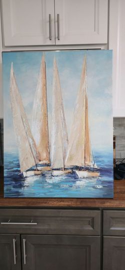 Beautiful coastal canvas art