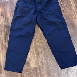 Lou & Grey Navy Blue Elastic Waist Casual Pants W/Pockets Size XL BOGO *All Clothing Buy 1 Get 1 For $1*