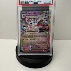 Pokemon Prismatic Evolutions Stamped Promo Sylveon EX PSA 10