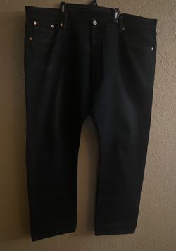 Levi Strauss 501 Mens Black Jeans Sz: 42x30