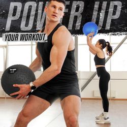 Home Gym Workout 💪  Exercise Equipment -  15lb Medicine Slam Ball CrossFit 