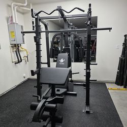 Smith Machine 2001 | Multi-Use Adj Bench | Gym Equipment | Fitness | Squat Rack | Excercise |🔴WEIGHTS AND BARBELL SOLD SEPARATELY 🔴 FREE DELIVERY 🚚