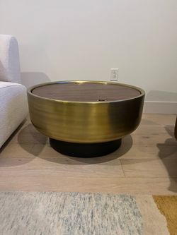 Drum Storage Coffee Table (West Elm)
