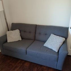 Blue Gray Sofa Bed