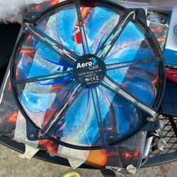 AeroCool Silent Master 200mm Blue LED Case Fan