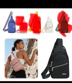 Trendy Quilted Crossbody Sling Bag - New