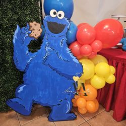 Cookie Monster Prop Wood