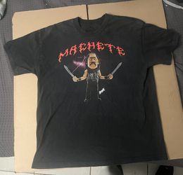 BRISK “Machete” Movie Black T-Shirt Danny Trejo Motion Size XL