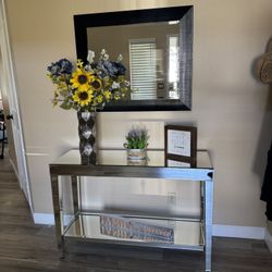 Indoor Mirror Console Table