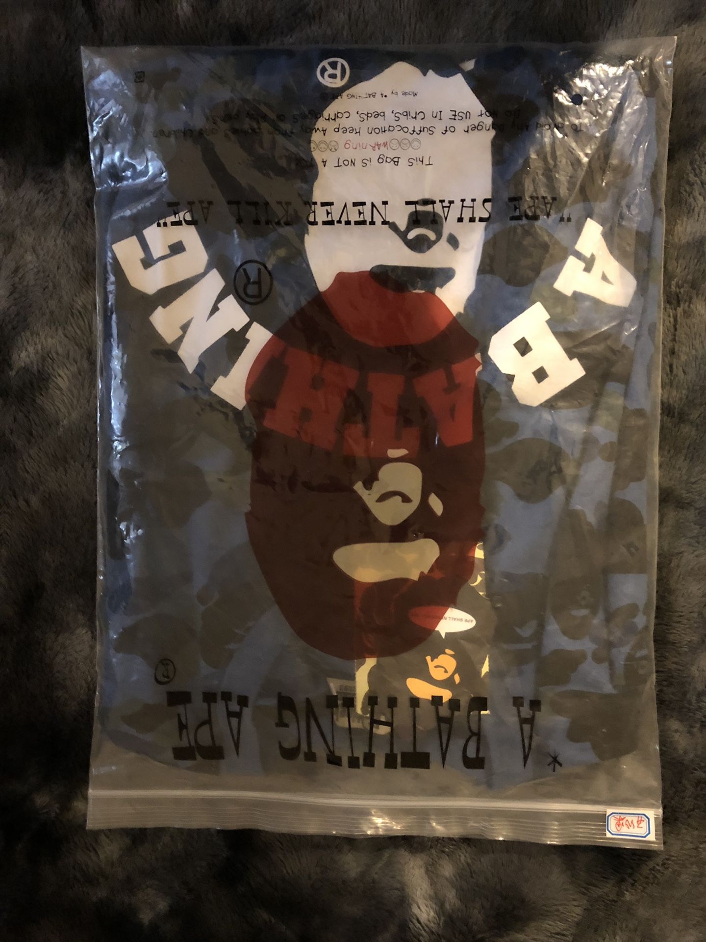 A BATHING APE BLUE CAMO