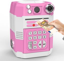 Piggy Bank for Kids, Cash Coin Saving Bank Electronic Password Safe