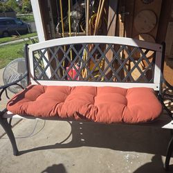 Rod Iron Bench Refurbished, See All Pics