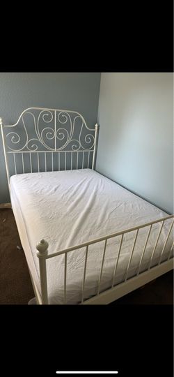 Bed frame and mattress