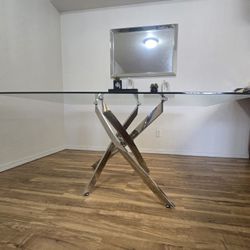 Glass Dining Table With 6 Chairs