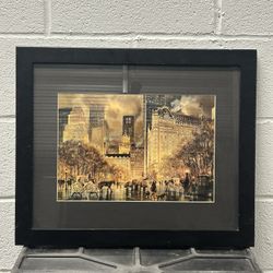 Grand Army Plaza Sepia – Watercolor Fine Art Print by Roustam Nour