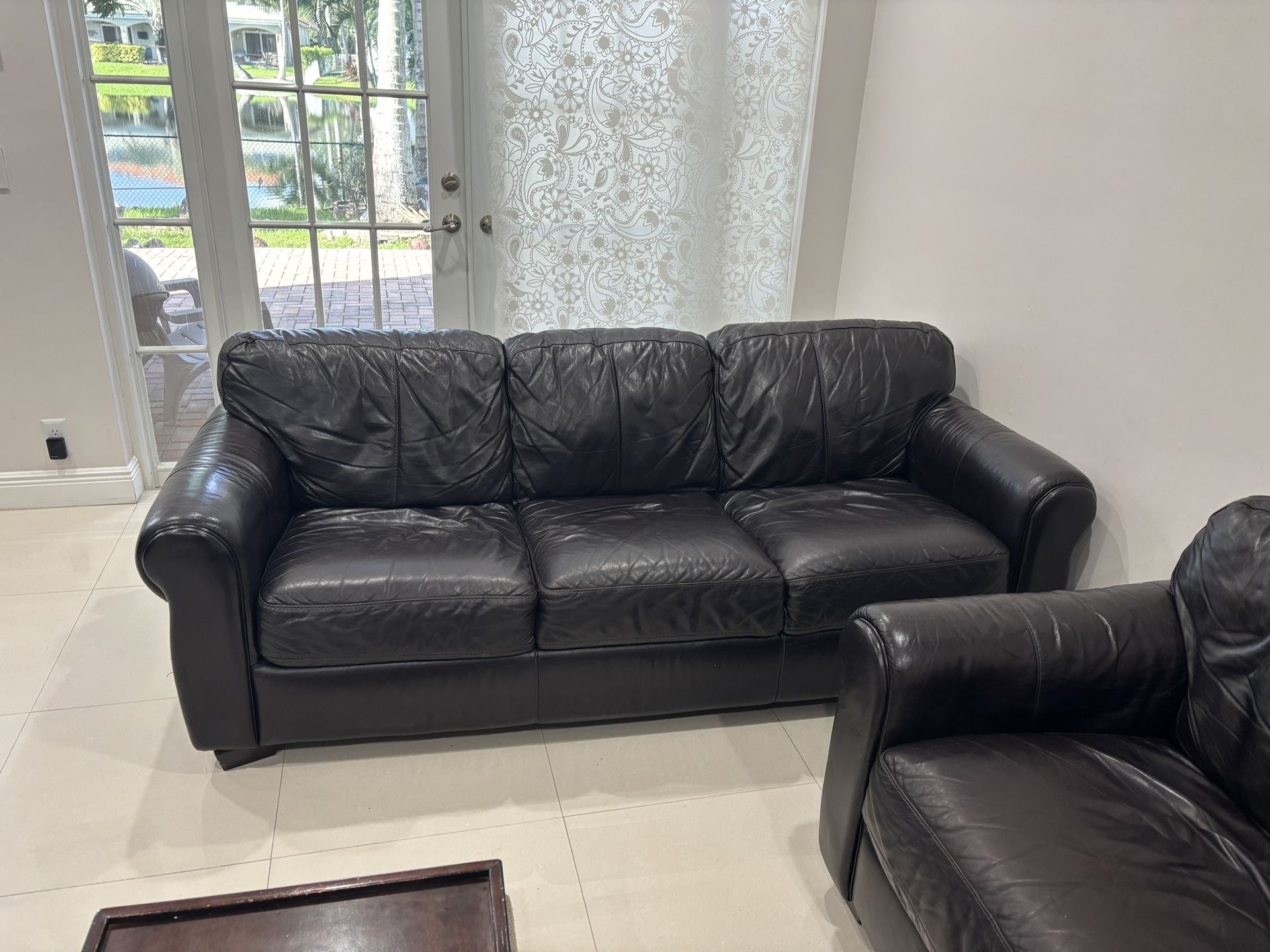 Leather Sofa Qty-2