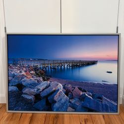 Framed Picture Print of Nathan Hale Park Pier at Dusk