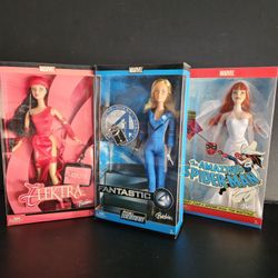 Marvel Barbies Amazing Spider-Man Mary Jane, Elektra  Invisible Woman Fantastic4