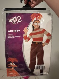 3t-4t Inside Out 2 Anxiety Costume