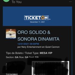 Oro Sólido & SONORA DINAMITA tickets 