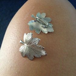 Vintage Giovanni Sterling silver clip on earrings