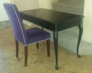 Wood espresso color office desk and or vanity