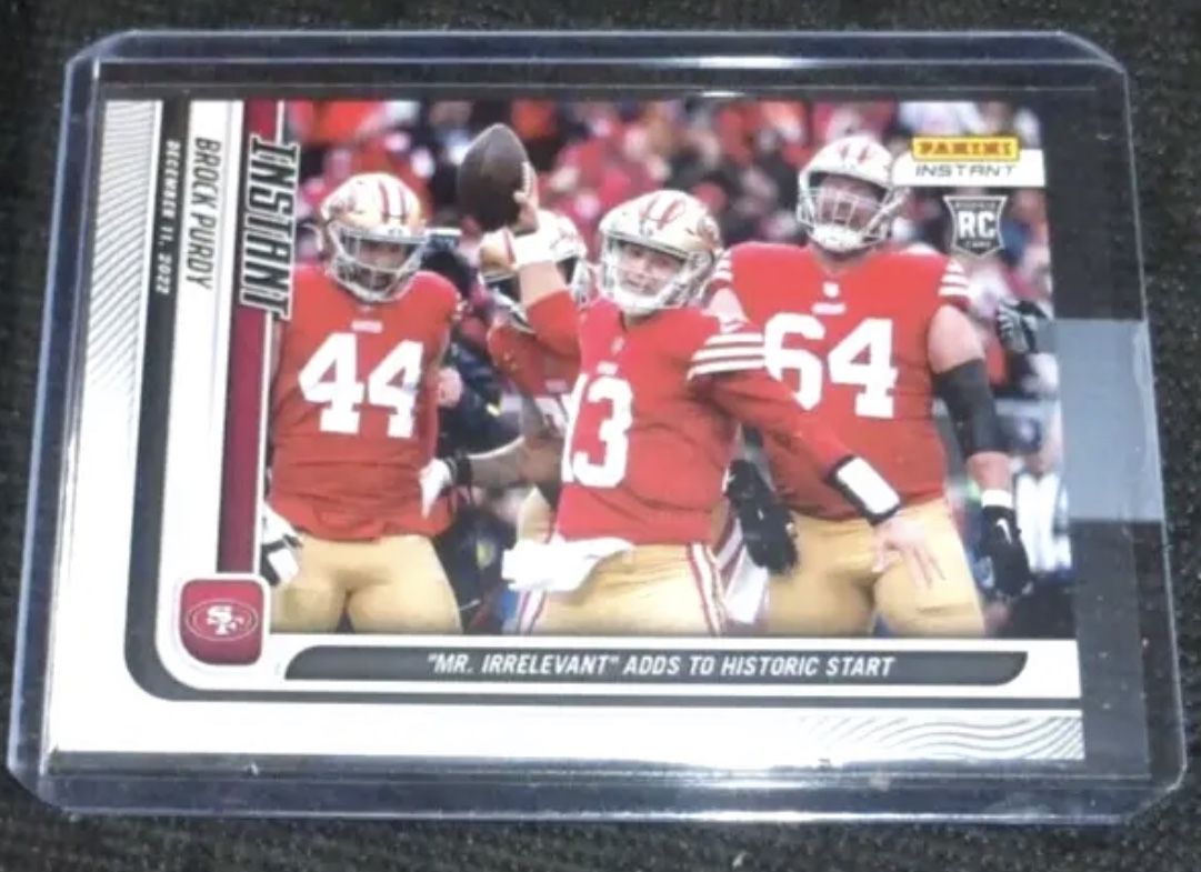 🔥📈BROCK PURDY 2022 PANINI INSTANT ROOKIE CARD 49ERS/IOWA STATE #146🔥