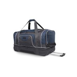 SwissTech Wanderer 30" Rolling Drop Bottom Travel Duffel Bag, Blue