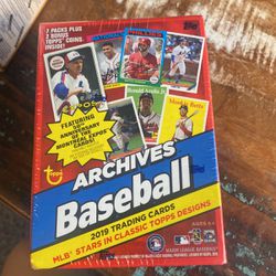 2019 Topps Archives Baseball Card Blaster Box 