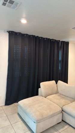 8 Curtains With Rods