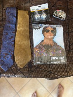 Halloween Costume 70s Disco Costume Accessory Bundle