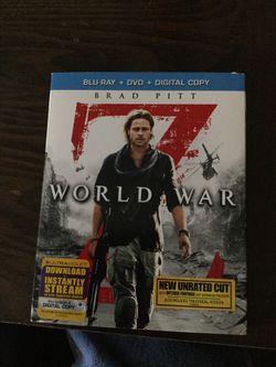 World WarZ Blu ray w/Slipcover