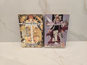 Death Note Manga Volumes 6 & 10 Shonen Jump Advanced