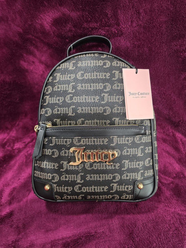 Juicy Couture backpack Gothic Dots Black Taupe NWT