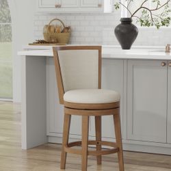 Tarryn Wood Swivel Stool