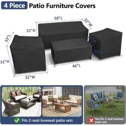 🪑 3 PCs STARTWO Patio Furniture Covers – 3 PCs Brand New