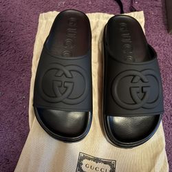 Gucci Platform Slide Black Size 10 Mens Worn One Time Perfect Condition 