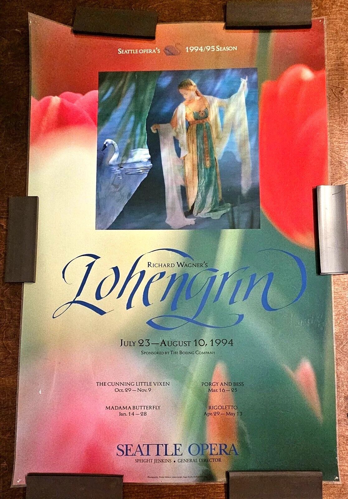 Seattle Opera Original Poster - Richard Wagner's Lohengrin from the 1994 Season