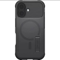 Spigen Rugged Magnetic Kickstand Case for iPhone 17 Black